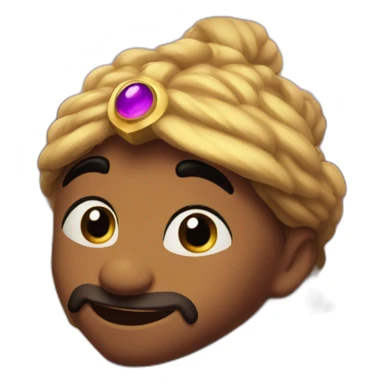 Genie from Aladdin in the cave of wonders sticker