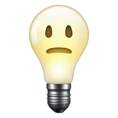 a flashlight with light coming out of it's bulb sticker