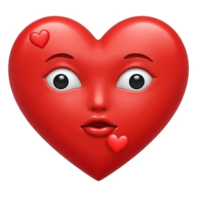 heart with kiss sticker