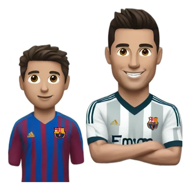 Cristiano Ronaldo and messi sticker