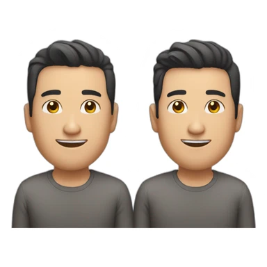 The guy making the chinese man emoji is gay sticker