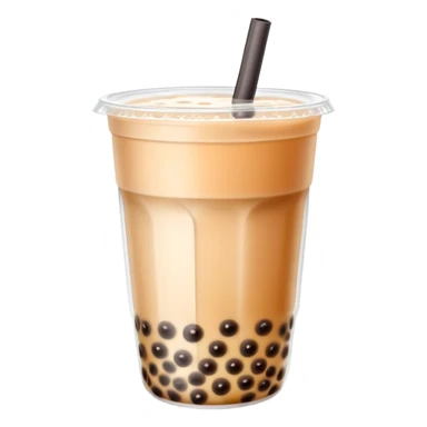 bubble tea with tapioca pearls sticker