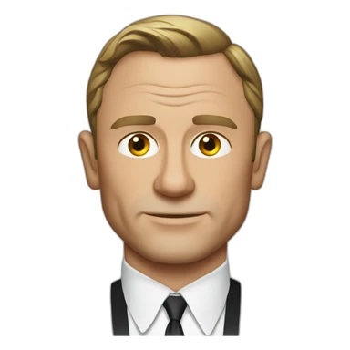 Daniel Craig Mean sticker