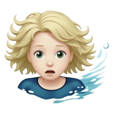 swimmer drowning  sticker