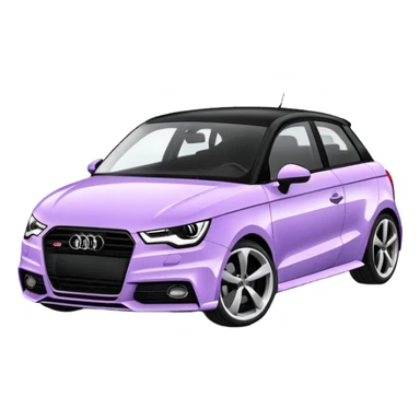 Lavander Audi a1 Black roof and mirror sticker