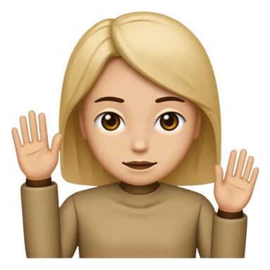 Simple old-style android emoji, but with a awkward emoji, mixed with a 👉👈 on the outside of the emoji. sticker