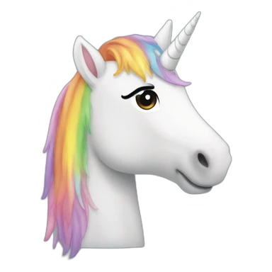 Arc en ciel licorne sticker