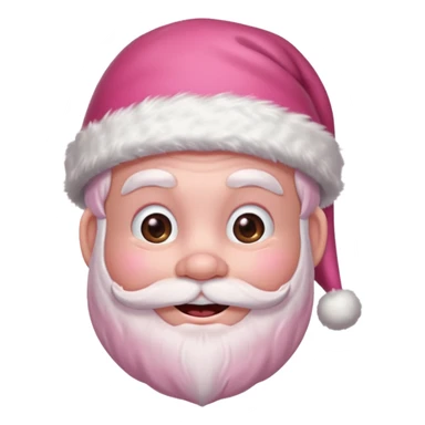 pink santa sticker