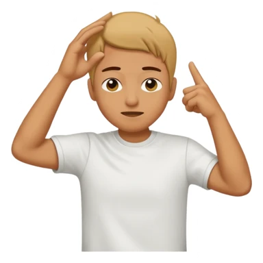 A person dabbing sticker