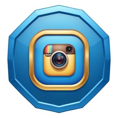 Instagram verification badge emoji with eight edges sticker