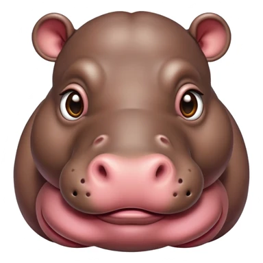 big baby hippo sticker