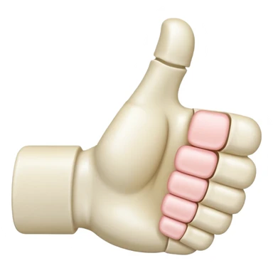 thumbs up bone sticker