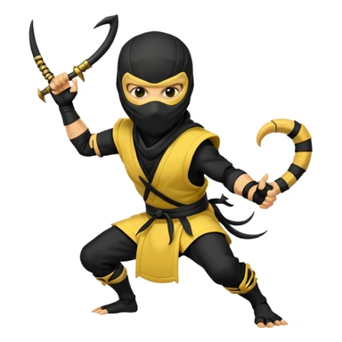 scorpion mortal kombat sticker