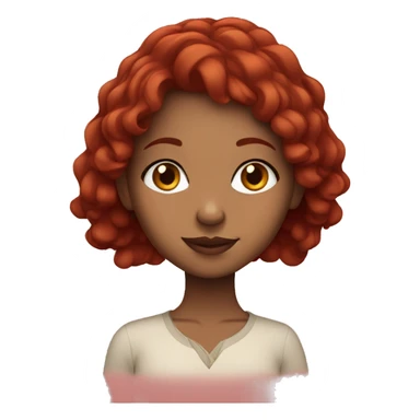 A moroccan girl with dark red hair sticker