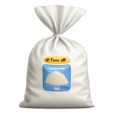 Ziplock bag with flour in it sticker