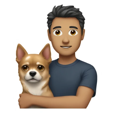 andrew with chihua sticker