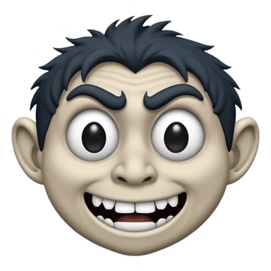 Troll face peur et noir sticker