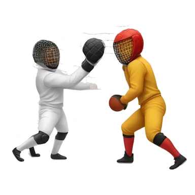 Fencing and handball sticker