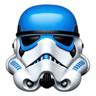 star wars stormtrooper all blue helmet sticker