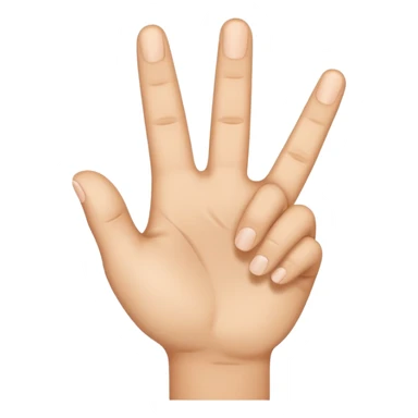I want an emoji that looks like these👌🏻🤏🏻but i want that the the middle vinger touches the tumb and the other vingers dont. Can you do the Oke sign but than with de middle vinger sticker