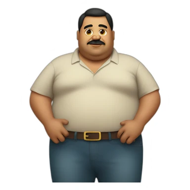 Fat Mexican man sticker