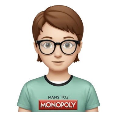 monopoly nerd sticker