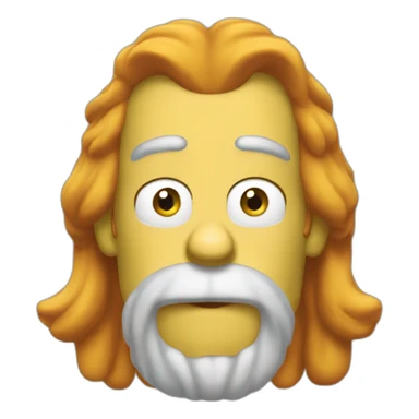 Homer avec des cheuveux roux sticker