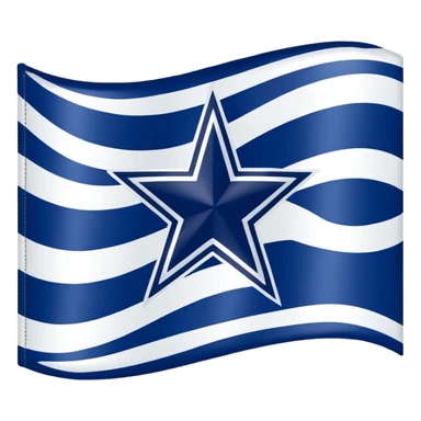 Dallas cowboys flag sticker