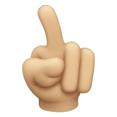 point finger sticker