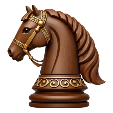Trojan horse chess piece sticker
