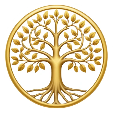 create the tree of life but make it round sticker