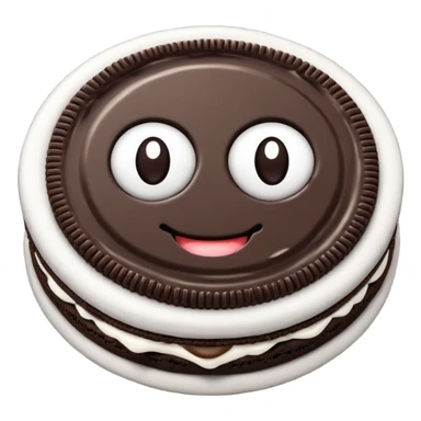 GALLETA OREO, CON OJITOS Y MANOS sticker