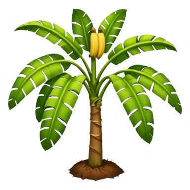 Banana tree, negative:banana. sticker