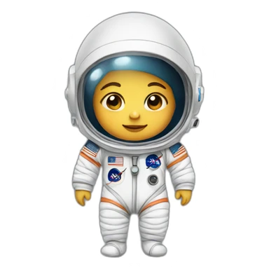 newborn in astronaut costume sticker