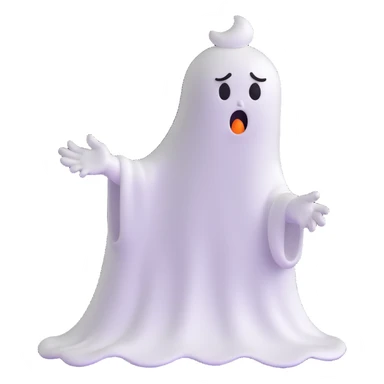 angry Casper ghost sticker