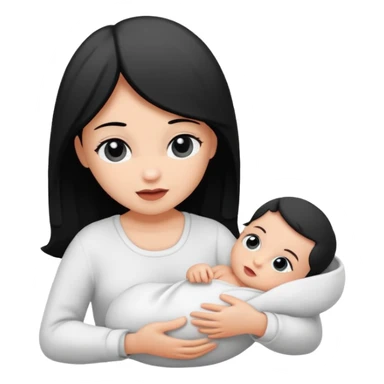 Newborn B&W with female sticker