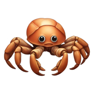 hermit crab that is shaped like a human hand sticker