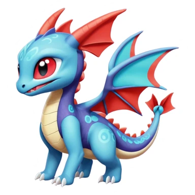 Meloetta-Salamence-Spyro-Toothless-Stitch-Pokémon-Fakémon-creature-hybrid sticker