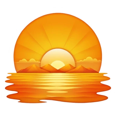 make a sunrise
 sticker
