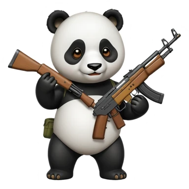 PANDA WITH AK47 sticker