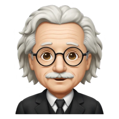 Einstein guiñando un ojo con gafas negras sticker