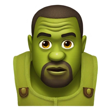 Kanye west as shrek sticker