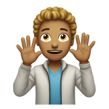 person with hands up saying i dont know sticker