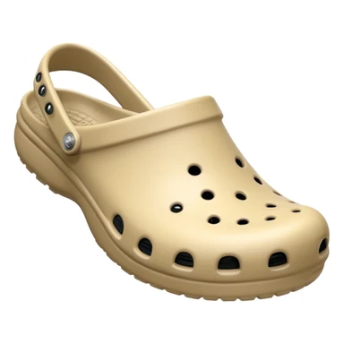 I need emojis of classic original Crocs shoe in pure White, pure Black and pure Beige sticker