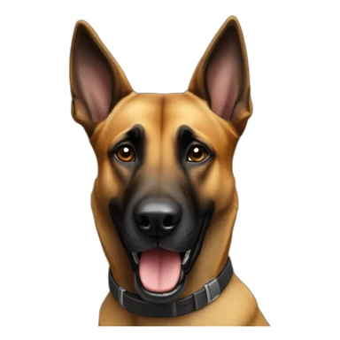 Malinois avec une tête de folle sticker