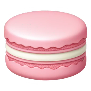 Pastel pink macaron with bow sticker