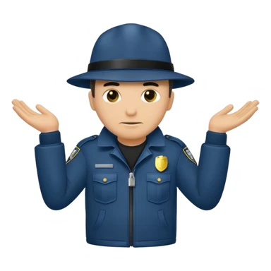 Peux tu me faire un policier gangster avec une cagoule qui fait des doigts d’honneur  sticker