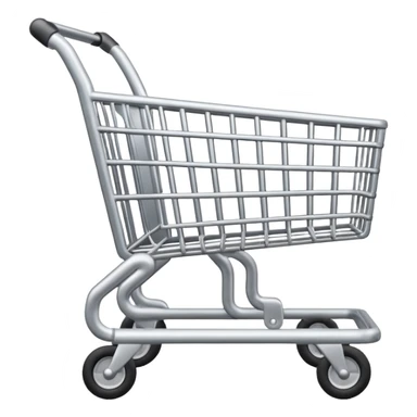 shopping cart silver sticker