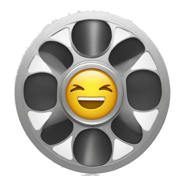 a smartphone with a film reel sticker