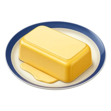 Big Butter on the white plate  sticker